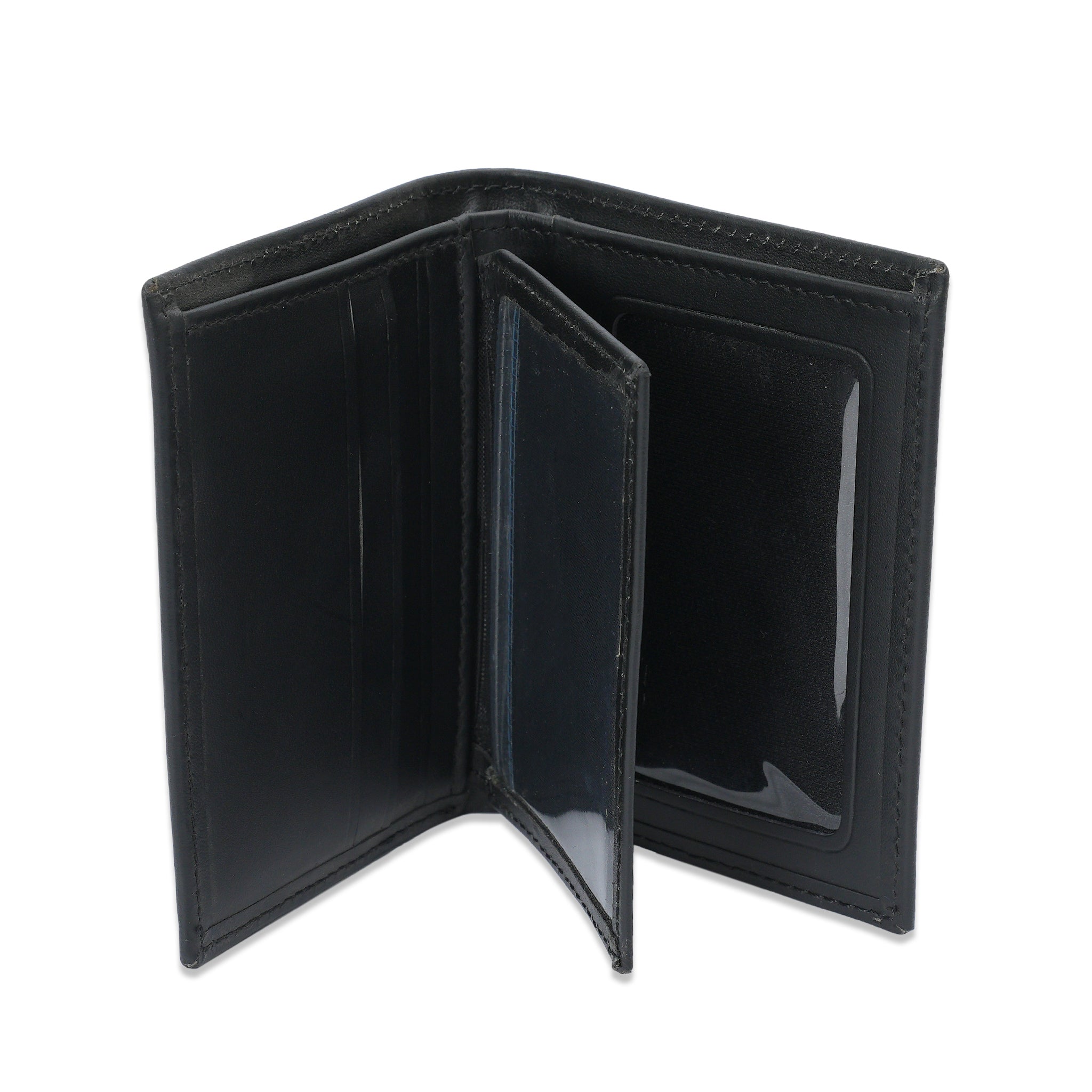 Black Men's Card Holder – Slim Wallet & Card Slots
