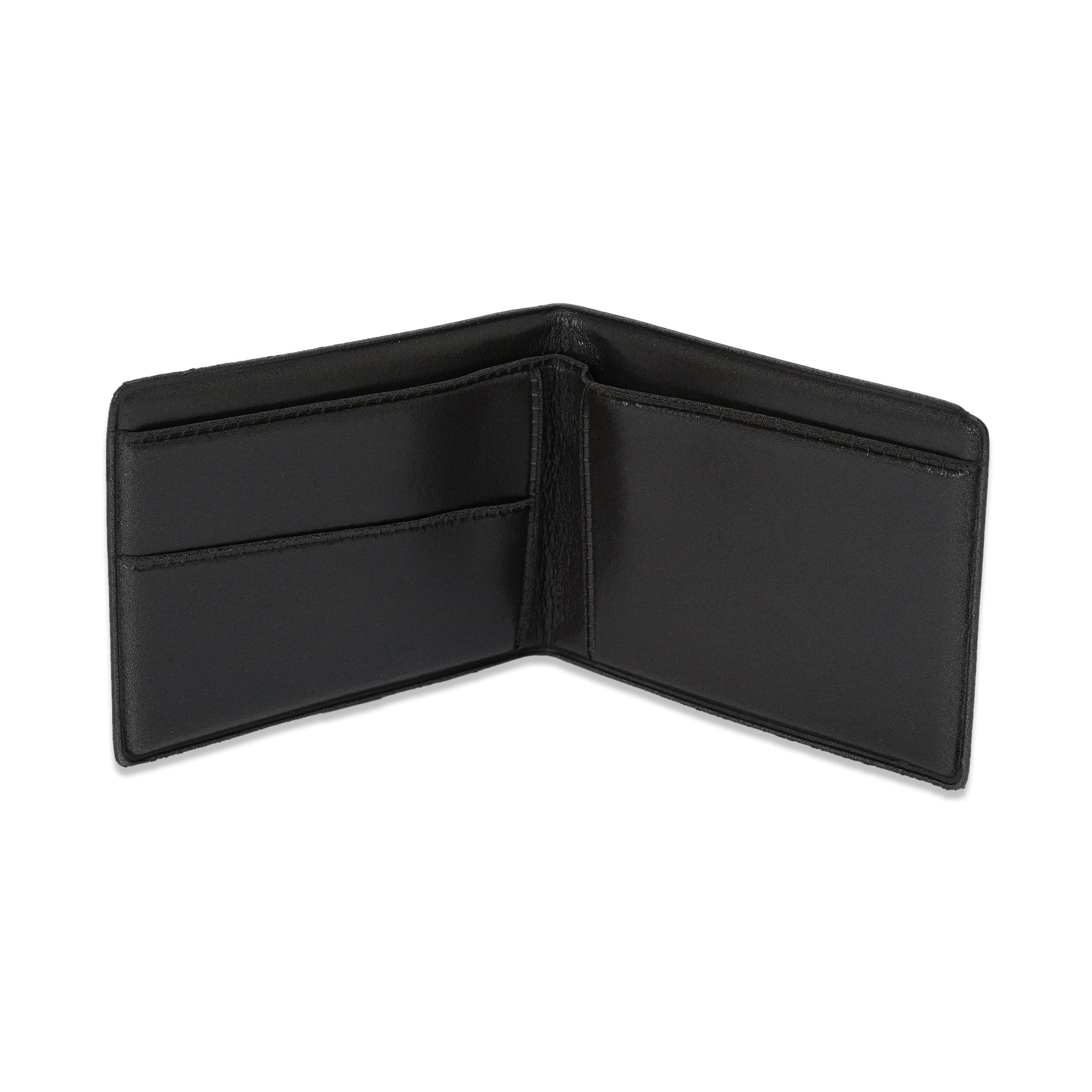 Premium Black Leather Bifold Wallet – Slim, Durable & Stylish