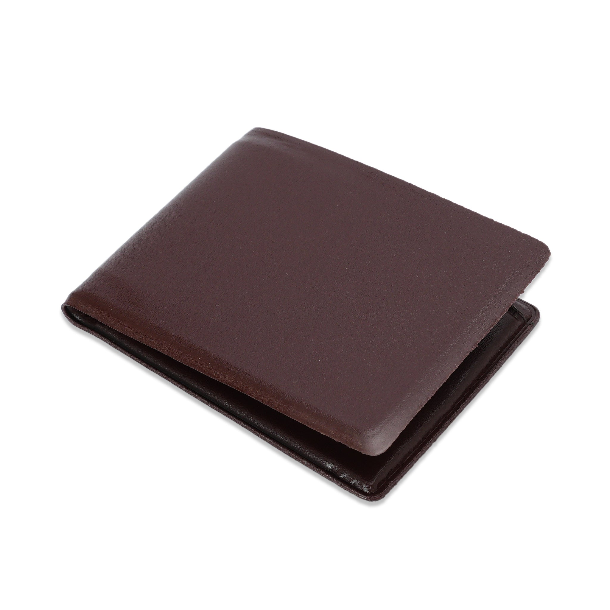 Premium Brown Leather Bifold Wallet – Slim, Stylish & RFID-Ready